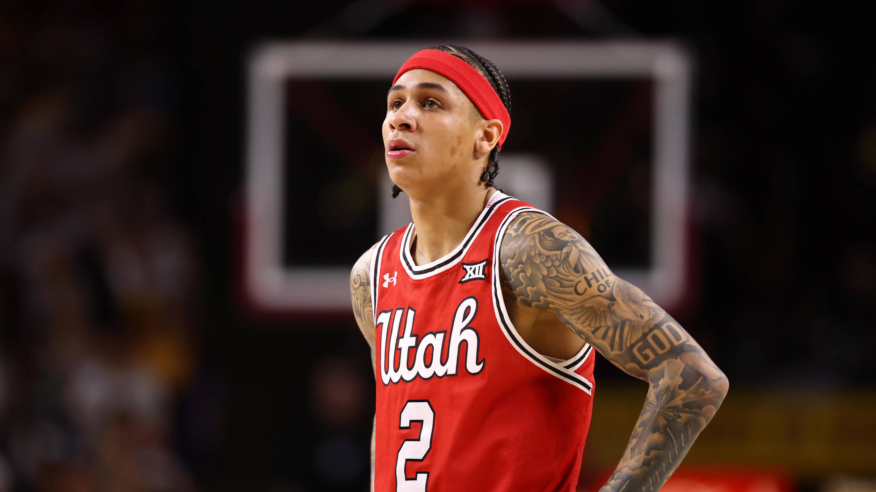 Utah Runnin' Utes guard Terrence Brown (2). | Mark J. Rebilas-Imagn Images