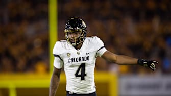 Oct 7, 2023; Tempe, Arizona, USA; Colorado Buffaloes wide receiver Javon Antonio (4) against the Arizona State Sun Devils at Mountain America Stadium. Mandatory Credit: Mark J. Rebilas-Imagn Images