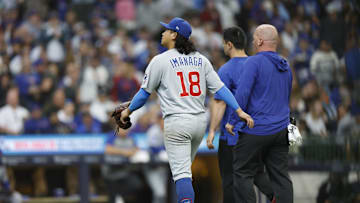 Chicago Cubs starting pitcher Shota Imanaga suffers a hamstring strain versus the Milwaukee Brewers.