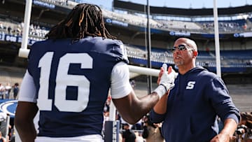 Bowling Green v Penn State, TE Khalil Dinkins and Head Coach James Franklin