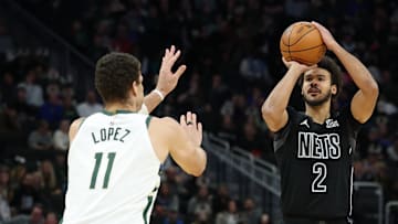 Cameron Johnson, Brooklyn Nets and Brook Lopez, Milwaukee Bucks
