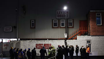 Leyton Orient fans before their game against Mansfield Town