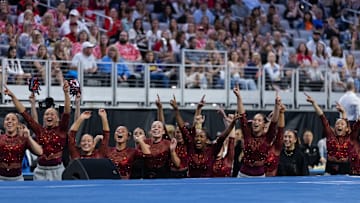 National Champion Oklahoma Sooners at the 2025 NCAA Women's Gymnastics Championships