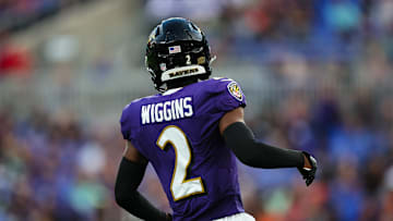 Baltimore Ravens cornerback Nate Wiggins