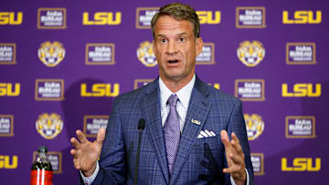LSU Football Hosts Press Conference Introducing New Head Coach Lane Kiffin