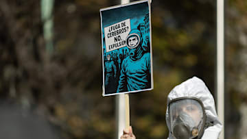 Scientists Protest Government Cuts In Argentina