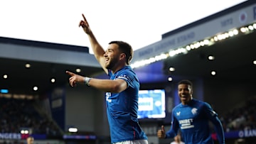 Rangers FC Midfielder Nicolas Raskin in action at Ibrox.