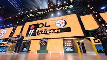 Pittsburgh Steelers selecting Derrick Harmon