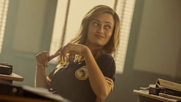 Ella Purnell as Teen Jackie in Yellowjackets, episode 3, season 3, streaming on Paramount+ with SHOWTIME, 2025
