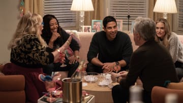 L-R: Kirsten Vangsness as Penelope Garcia, Aisha Tyler as Dr. Tara Lewis, Adam Rodriguez as Luke Alvez, Joe Mantegna as David Rossi and A.J. Cook as Jennifer ‘JJ’ Jareau in Criminal Minds: Evolution, episode 1, season 17 streaming on Paramount+, 2024. Photo Credit: Michael Yarish /Paramount+