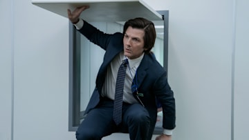 Adam Scott as Mark in Severance on Apple TV+