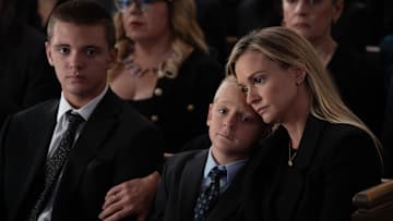 L-R: Mekhai Andersen as Henry Lamontagne, Phoenix Andersen as Michael Lamontagne and A.J. Cook as Jennifer ‘JJ’ Jareau in Criminal Minds: Evolution, episode 3, season 18 streaming on Paramount+, 2025. Photo Credit: Michael Yarish/Paramount+