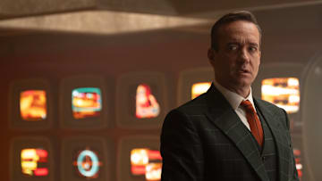 Matthew Macfadyen as Mr. Paradox in 20th Century Studios/Marvel Studios' DEADPOOL & WOLVERINE. Photo by Jay Maidment. © 2024 20th Century Studios / © and ™ 2024 MARVEL.