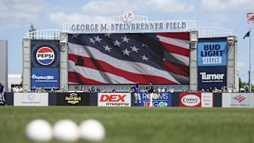 Mar 25, 2024; Tampa, Florida, USA;  a general view of the stadium before a game between the New York Mets and New York Yankees at George M. Steinbrenner Field.