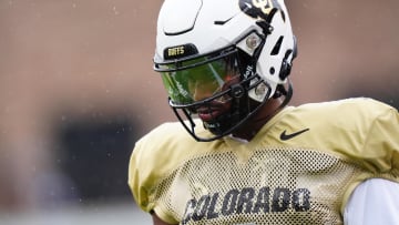 Apr 27, 2024; Boulder, CO, USA; Colorado Buffaloes quarterback Shedeur Sanders (2) during a spring game event at Folsom Field. Mandatory Credit: Ron Chenoy-USA TODAY Sports