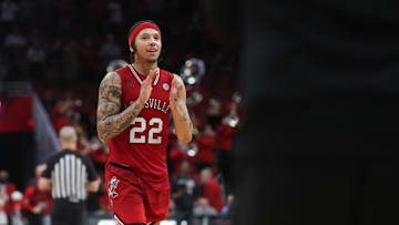 Louisville   s Tre White after the game against Georgia Tech Saturday night in the KFC Yum