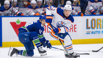 Edmonton Oilers forward Jeff Skinner (53) 