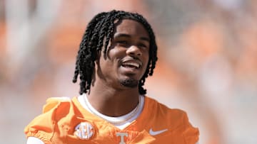 Tennessee defensive back Jermod McCoy (3) before a college football game between Tennessee and UAB at Neyland Stadium in Knoxville, Tenn., on Sept. 20, 2025.
