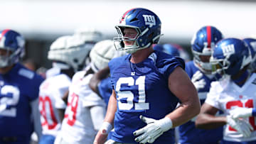 New York Giants center John Michael Schmitz Jr.