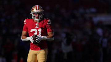 San Francisco 49ers running back Isaac Guerendo (31)