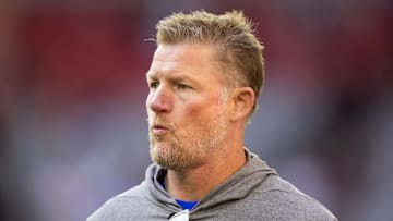 Nov 26, 2023; Glendale, Arizona, USA; Los Angeles Rams general manager Les Snead against the Arizona Cardinals at State Farm Stadium. Mandatory Credit: Mark J. Rebilas-USA TODAY Sports