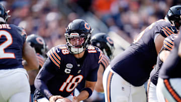 Chicago Bears quarterback Caleb Williams (18) in action against the Tennessee Titans. Mandatory Credit: Andrew Nelles/USA TODAY NETWORK via Imagn Images