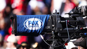 Nov 16, 2024; Boulder, Colorado, USA; General view of a Fox Sports sideline broadcast camera during the game between the Utah Utes against the Colorado Buffaloes at Folsom Field.