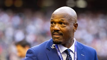 Nov 1, 2023; Phoenix, Arizona, USA; Fox Sports analyst Harold Reynolds prior to the Texas Rangers game against the Arizona Diamondbacks during game five of the 2023 World Series at Chase Field.