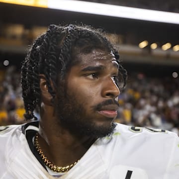 Oct 7, 2023; Tempe, Arizona, USA; Colorado Buffaloes quarterback Shedeur Sanders (2) after defeating the Arizona State Sun Devils at Mountain America Stadium, Home of the ASU Sun Devils. 