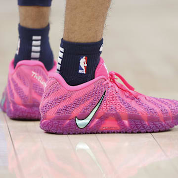 Memphis Grizzlies guard Ja Morant wears the Nike Ja 3 "Max Volume" colorway.
