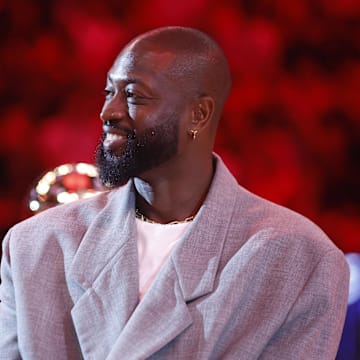 Dwyane Wade during the Heat's 106–98 win over the Pistons on Oct. 28, 2024.