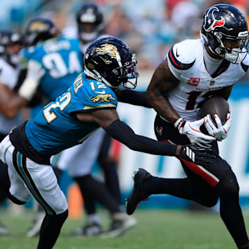 Bet on Nico Collins to go over his receiving yards total against the Jaguars in Week 10.