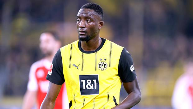 Serhou Guirassy en action pour le Borussia Dortmund Serhou Guirassy en action pour le Borussia Dortmund