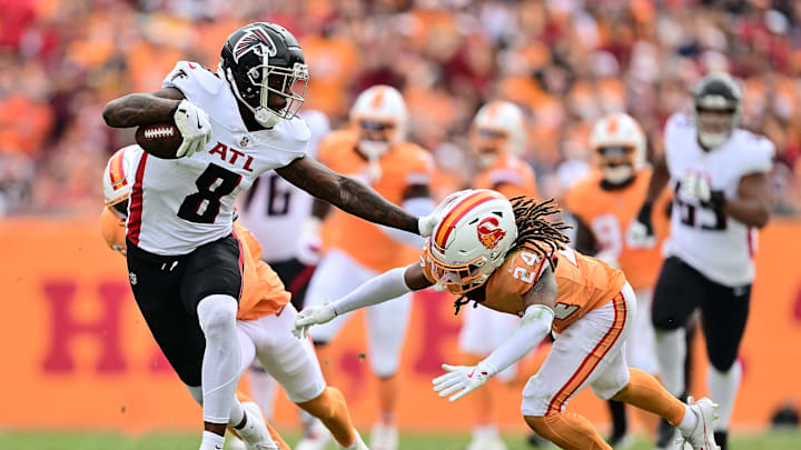 Kyle Pitts, Tyrek Funderburk, Atlanta Falcons, Tampa Bay Buccaneers