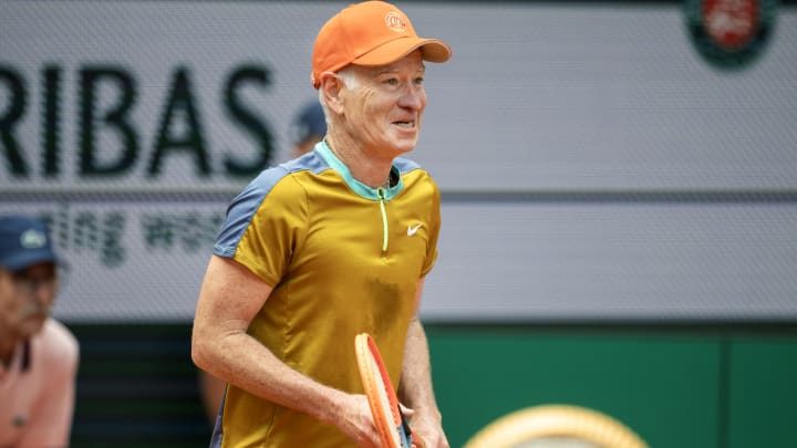 John McEnroe at the French Open