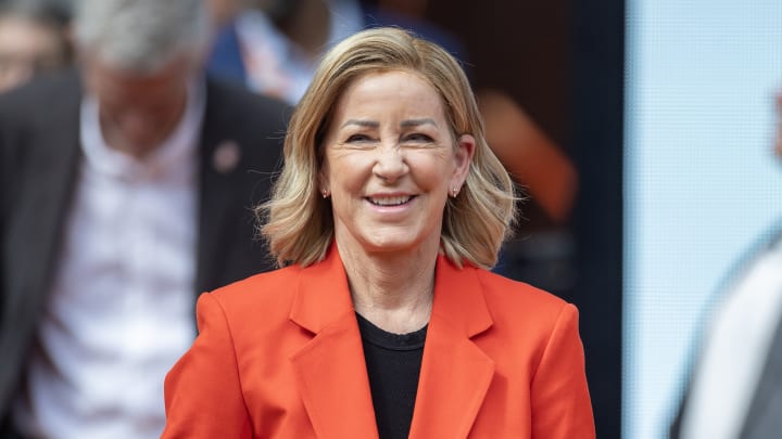 Chris Evert at the French Open