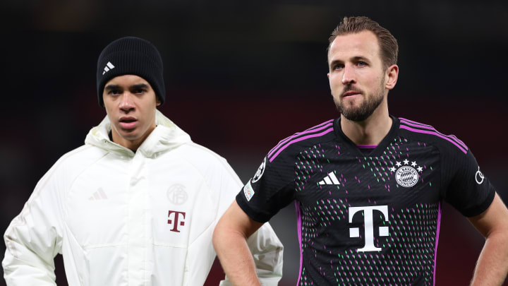 Bayern Munich striker Harry Kane heaps praise on teammate Jamal Musiala.