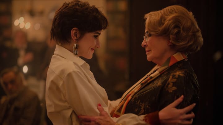 L-R Julia Garner as Terry Gionoffrio and Dianne Wiest as Minnie Castavet in Apartment 7A, streaming on Paramount+ 2024. Photo Credit: Gareth Gatrell/Paramount+.