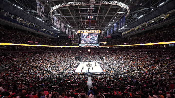 May 13, 2023; Toronto, Ontario, Canada; A general view of  Scotiabank Arena during the first ever WNBA game in Canada between the Chicago Sky and Minnesota Lynx. Mandatory Credit: John E. Sokolowski-USA TODAY Sports