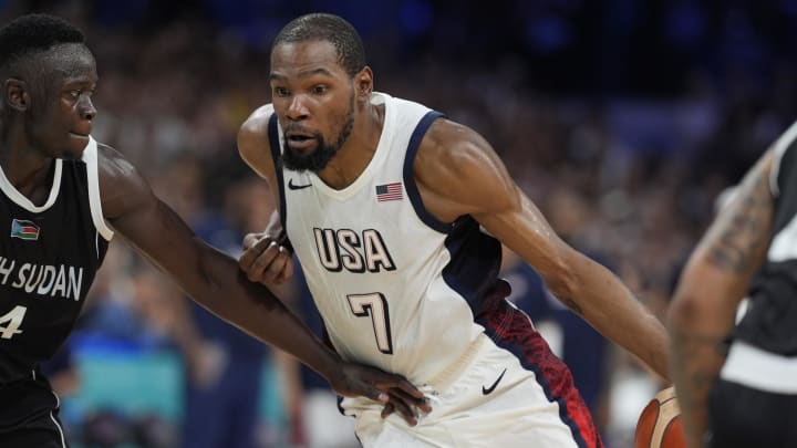 Team USA's bench, which included Kevin Durant, racked up 66 points against South Sudan.