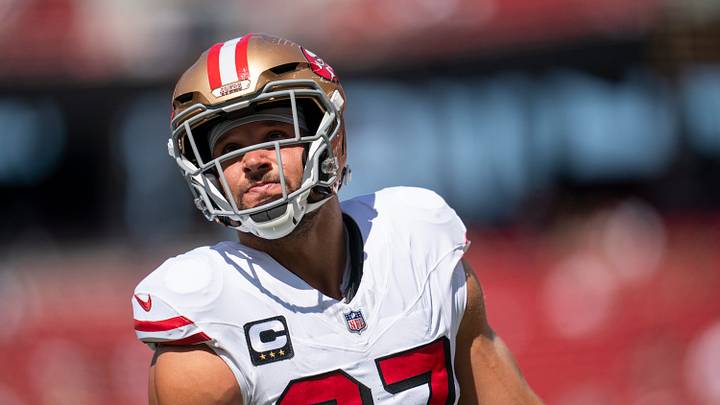 San Francisco 49ers Nick Bosa (97). Mandatory Credit: Cary Edmondson-Imagn Images