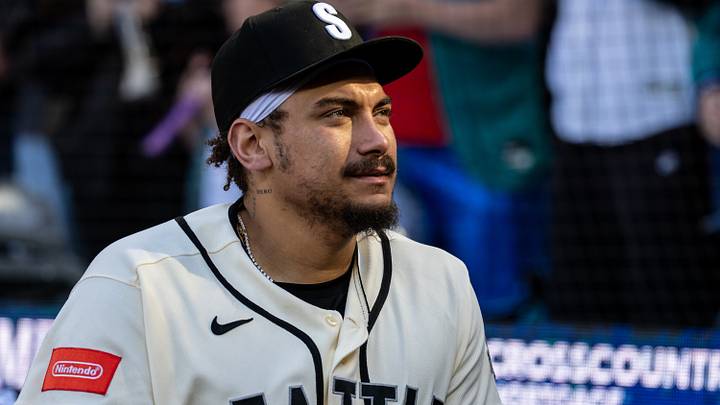 Sep 27, 2026: Seattle Mariners first baseman Josh Naylor (12) is pictured after game against the Los Angeles Angels at T-Mobile Park. Credit: Stephen Brashear-Imagn Images