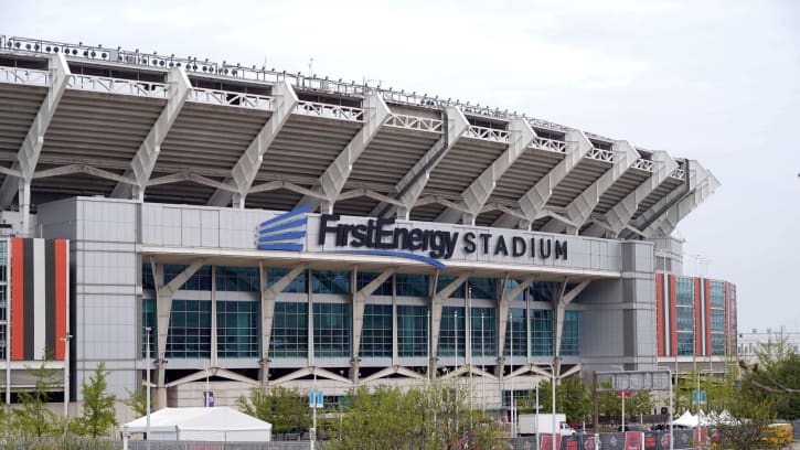 Apr 28, 2021; Cleveland, Ohio, USA; A general overall view of FirstEnergy Stadium. The stadium is