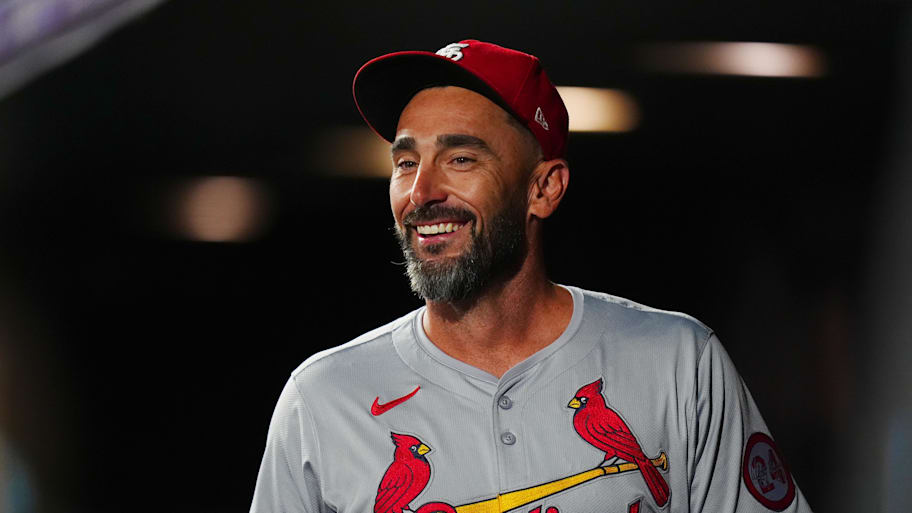 St. Louis Cardinals pinch hitter Matt Carpenter (13) reacts to an infield play against the Colorado Rockies in the seventh inning at Coors Field. | Ron Chenoy-Imagn Images