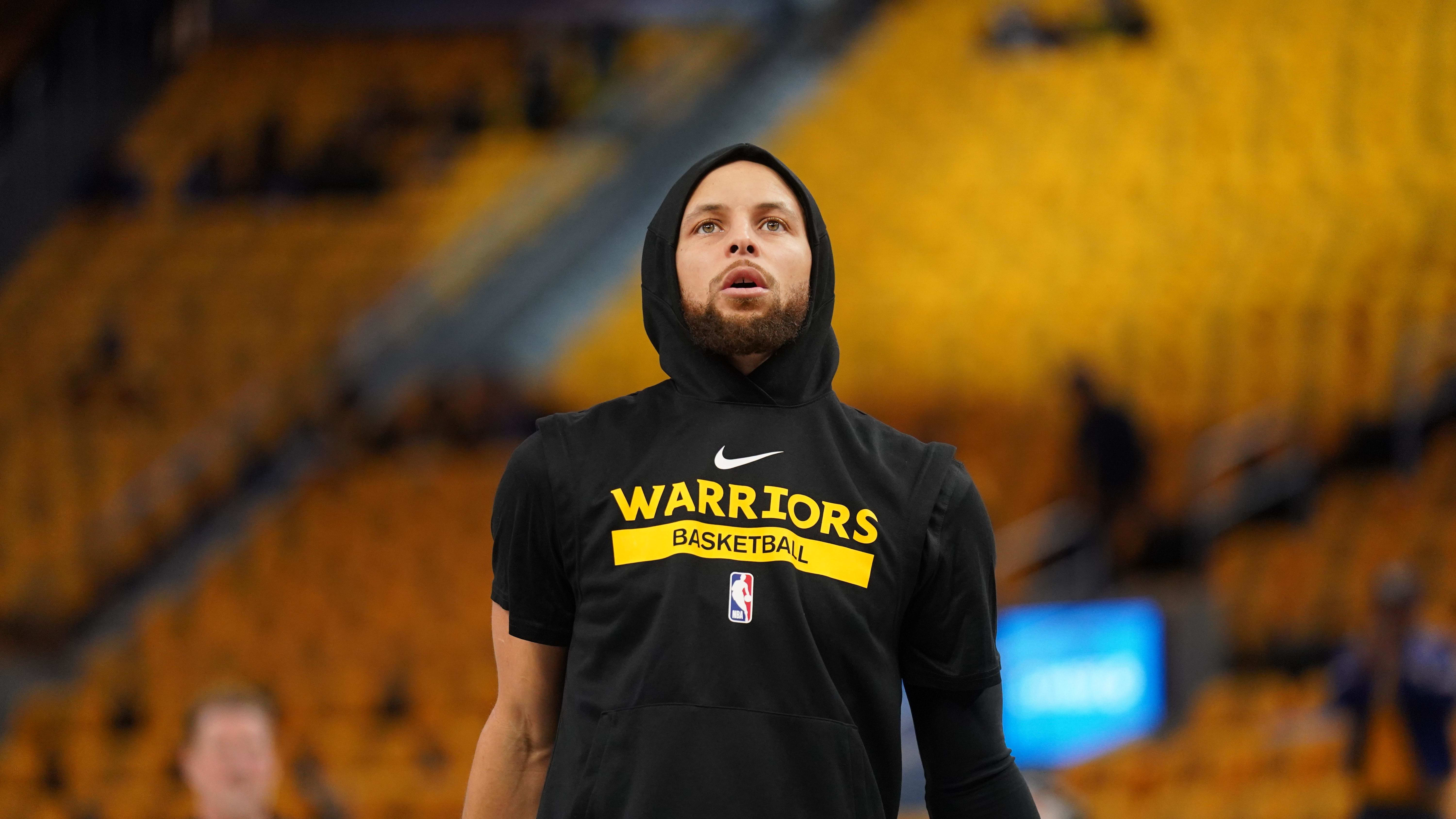 May 2, 2023; San Francisco, California, USA; Golden State Warriors guard Stephen Curry (30) stands