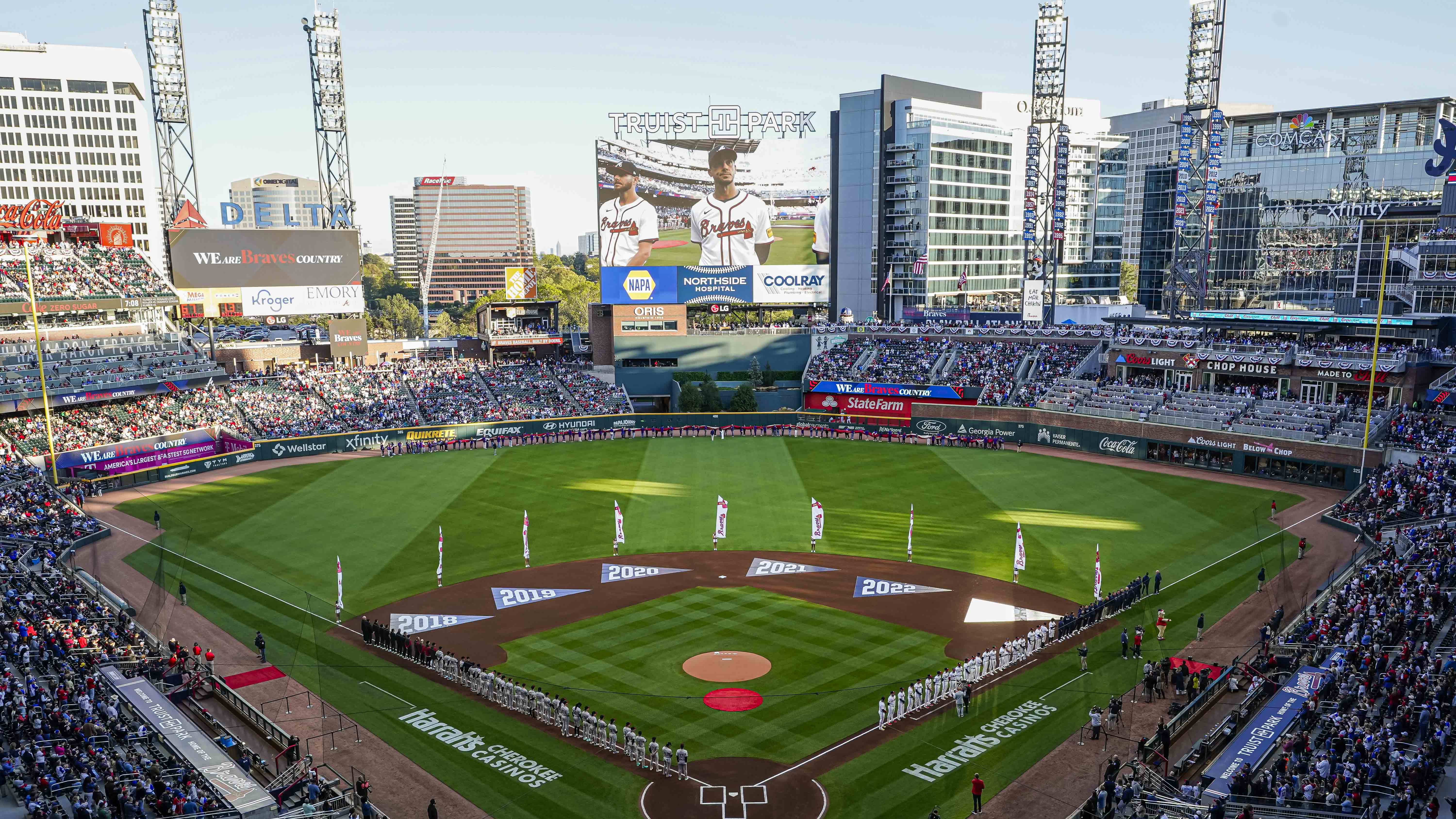 Truist Park is one of two MLB stadiums to see average over 90% capacity so far in 2024