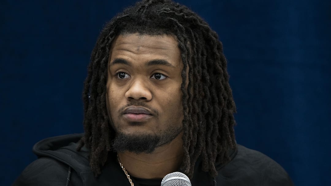 Dallas Cowboys running back Jaydon Blue Dallas Cowboys running back Jaydon Blue