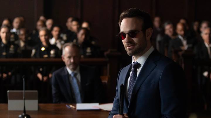 Daredevil/Matt Murdock (Charlie Cox) in Marvel Television's DAREDEVIL: BORN AGAIN, exclusively on Disney+