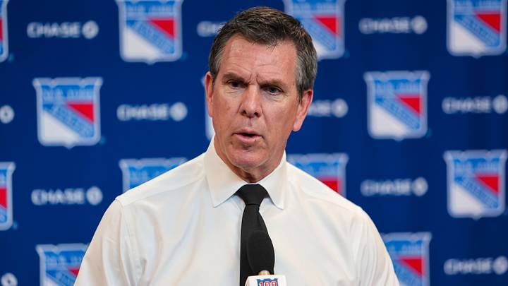 Apr 5, 2026; New York, New York, USA; New York Rangers head coach Mike Sullivan speaks to reporters after an 8-1 win against the Washington Capitals at Madison Square Garden. Mandatory Credit: Danny Wild-Imagn Images Apr 5, 2026; New York, New York, USA; New York Rangers head coach Mike Sullivan speaks to reporters after an 8-1 win against the Washington Capitals at Madison Square Garden. Mandatory Credit: Danny Wild-Imagn Images