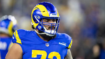  Los Angeles Rams guard Jonah Jackson) against the Minnesota Vikings during an NFC wild card game at State Farm Stadium. 